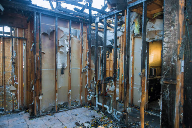 Professional Fire Damage Removal technician working in Stottville, NY